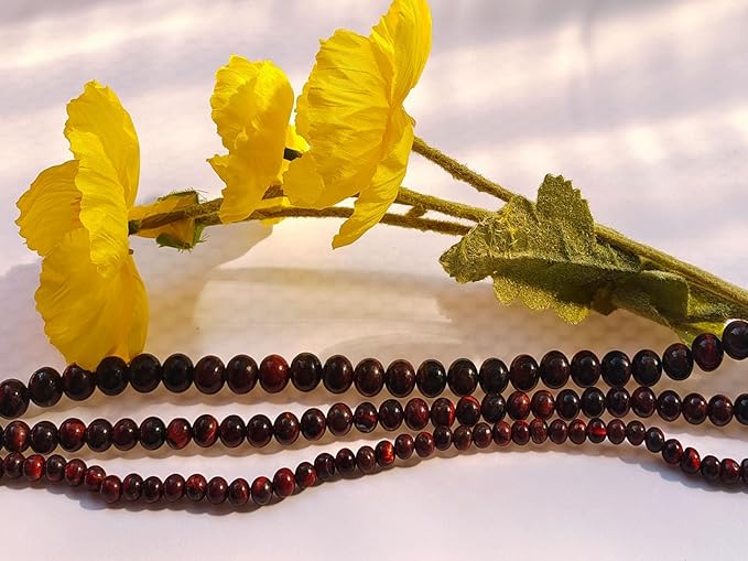 Stone Beads 10mm 60pcs Red Tiger Eye Beads Round Loose Gemstones Beads - Image 6