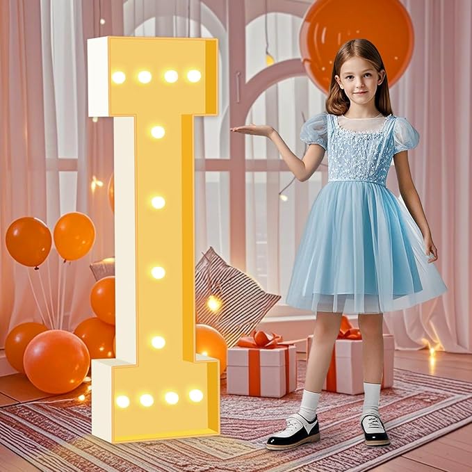 4ft Light Up Letters I, Large Letter by HITINO
