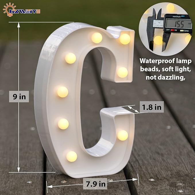 HXWEIYE LED Marquee Letters Lights Sign - Image 2