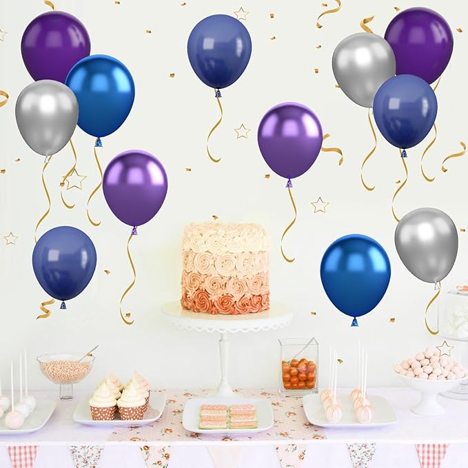 Purple and Blue Balloon Set - Image 5