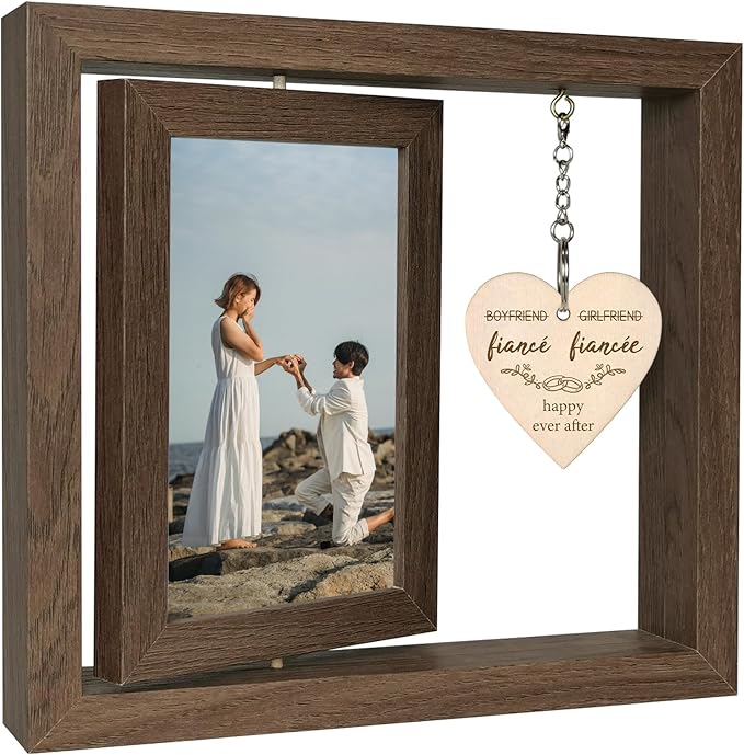 Fiancé Fiancée Picture Frame Engagement Gifts by EYITUPC
