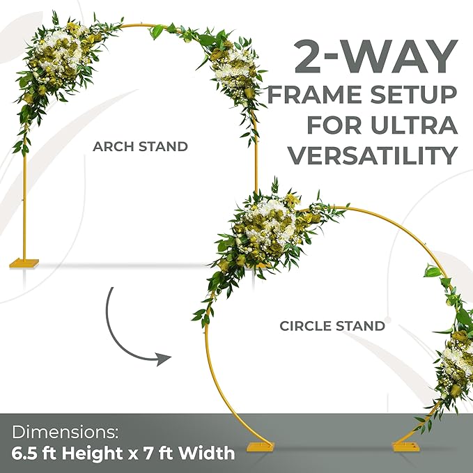 VerdeVista Convertible 6.5 FT Round Backdrop Stand - Image 3