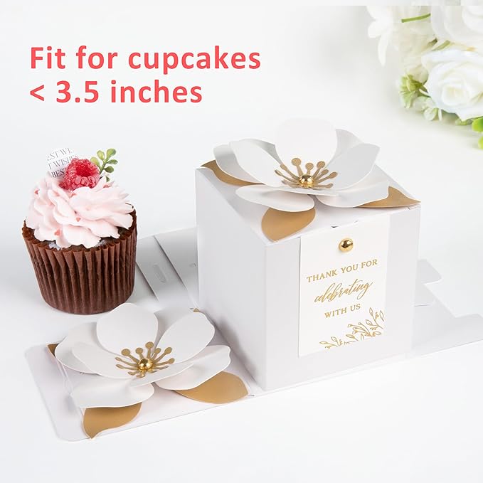 FEIYI 20 PCS White Gift Boxes, 3 In 1 Favor Boxes - Image 4