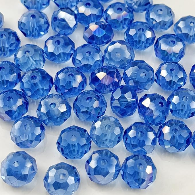 500pcs 3mm Crystal Glass Beads for Crafts Faceted Rondelle Glass Beads for by Unknown
