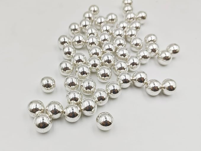 Silver Pearl Sugar Sprinkles 3.53 oz, 14mm Candy Pearls Ideal - Image 2