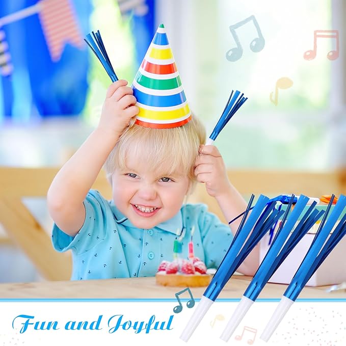 Metallic Fringed Noise Makers, for Noise Makers Party Favors, New Year Party - Image 4
