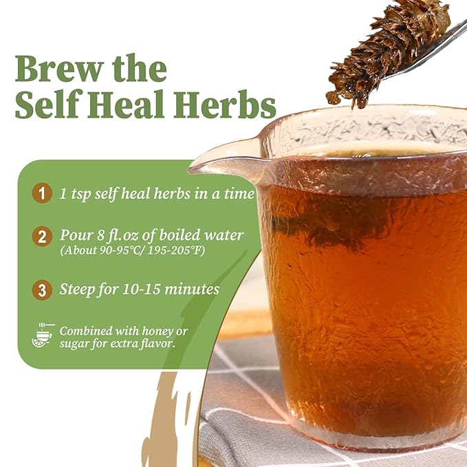 FullChea - Whole Self Heal Herb, 3oz/85g - Prunella Vulgaris Loose Leaf Herbal - Image 4