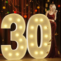 Marquee Numbers 4 Feet Tall Large Light Up Numbers 30th Birthday Decorations by Letsmakeitimpressive