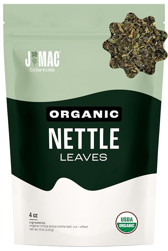 J MAC BOTANICALS Organic Nettle Leaf Herbal Tea Certified USDA Organic by JMACBOTANICALS
