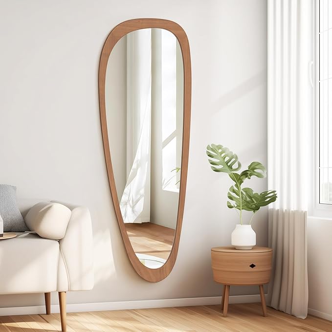 WallBeyond Asymmetrical Mirror, Irregular Mirror Full Length, Boho Wall Mirrors - Image 7
