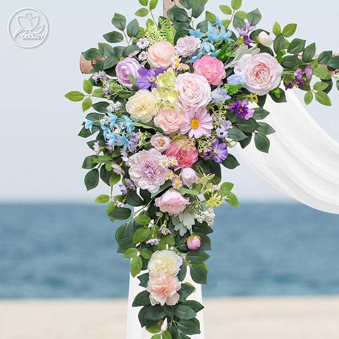 Wedding Arch Flowers Kit, Artificial Flower Arch Decor - Image 3