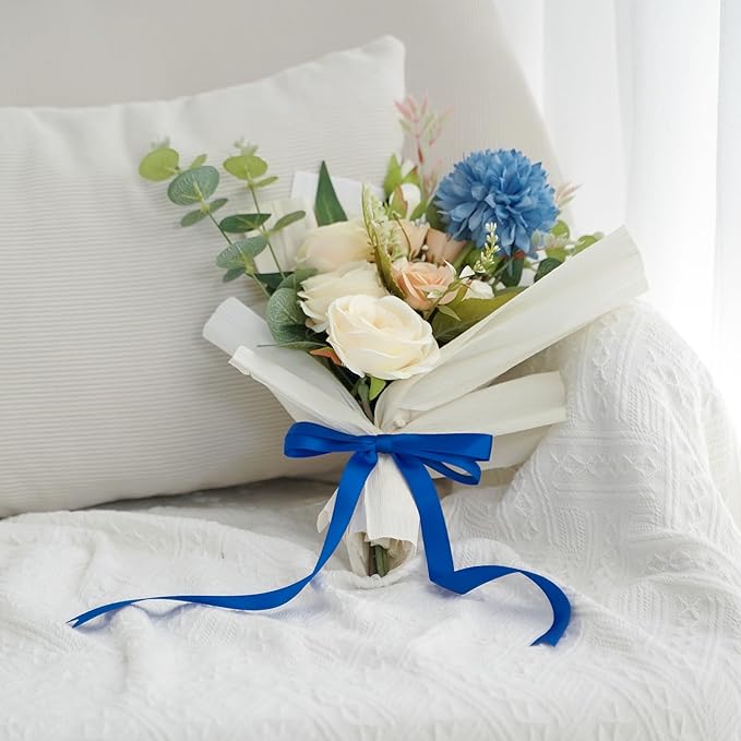 AIMUDI Royal Blue Bows 5 × 10" Satin Bows - Image 6