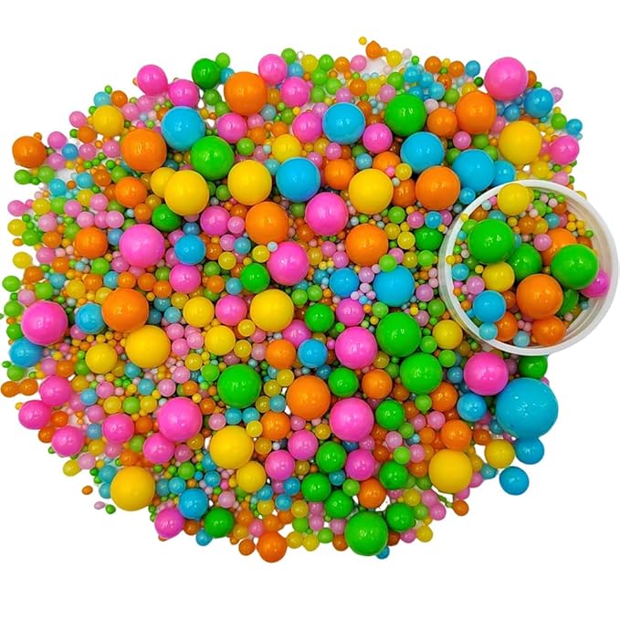Edible Pearl Sugar Sprinkles Rainbow Candy Mixing Size Baking Edible Cake - Image 3