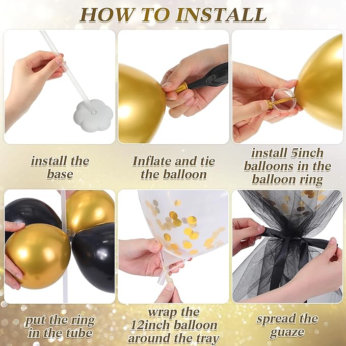 BBTO 8 Set Table Centerpieces Balloons Stand Kit - Image 3