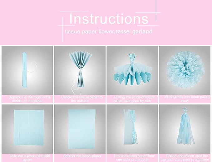Gender Reveal Decorations Blue Pink - Image 4