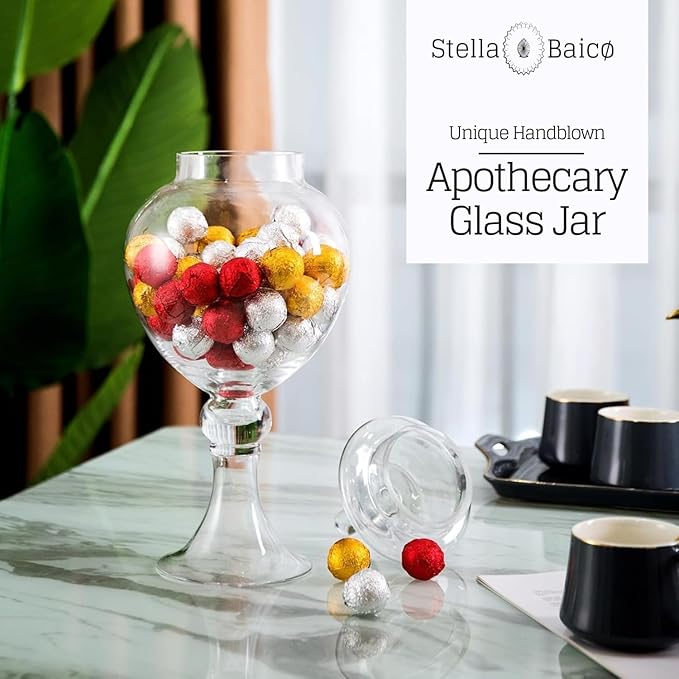 Large Glass Apothecary Jars - Image 6