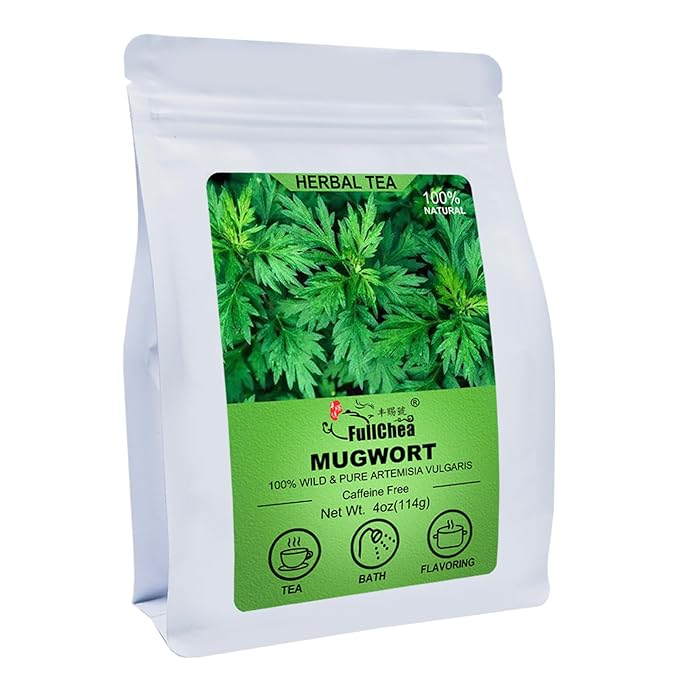 FullChea - 100% Pure Natural Dried Mugwort Herb Loose Leaf - 4oz/114g - by FullChea