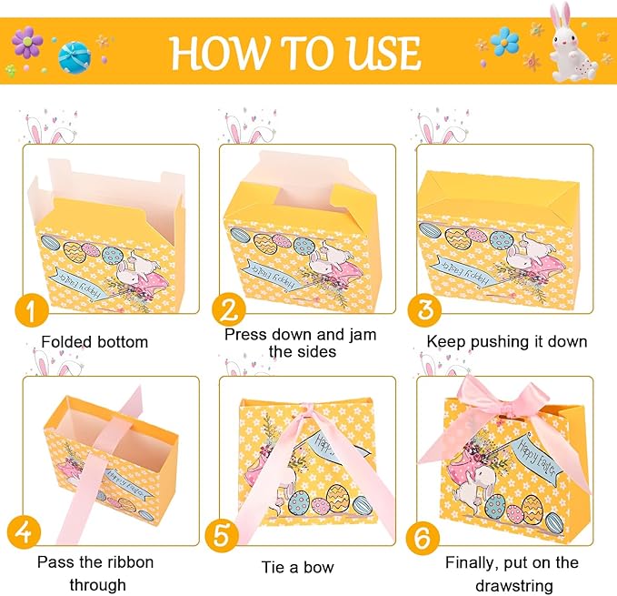 24Pack Small Easter Bags for Goodies, 4.5×3.9×1.8inch Small Easter Treat Bags - Image 7