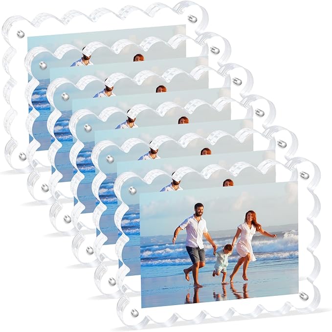 Scalloped Magnetic Picture Frame 4x6 Inch by Unknown