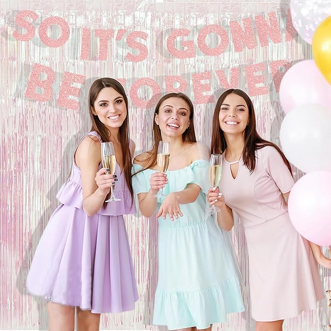 BRAVESHINE Party Decorations Iridescent Foil Fringe Backdrops - Image 2