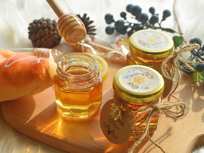IIKUM 60 Pack 1.5 oz Glass Honey Jars - Image 4