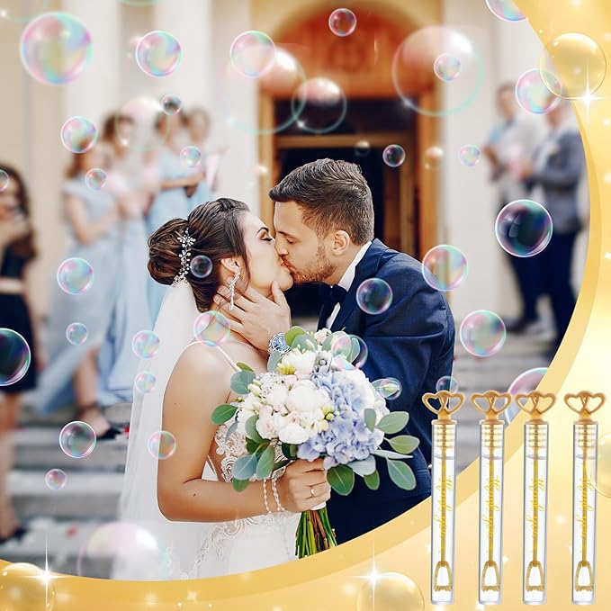 150 Pcs Bubble Wands Bulk for Wedding Party Mini Heart Wand - Image 4