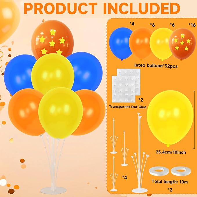 Party Balloons Stand Kit Foil Balloons Themed Party Balloon Centerpiece - Image 2