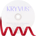 Red Satin Ribbon 3/8 inch X Continuous 100 Yards, Single Face Polyester Ribbon by Kryvusribbon