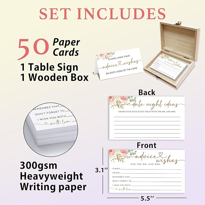 Rose Gold Advice and Wishes for the Mr and Mrs - Image 2
