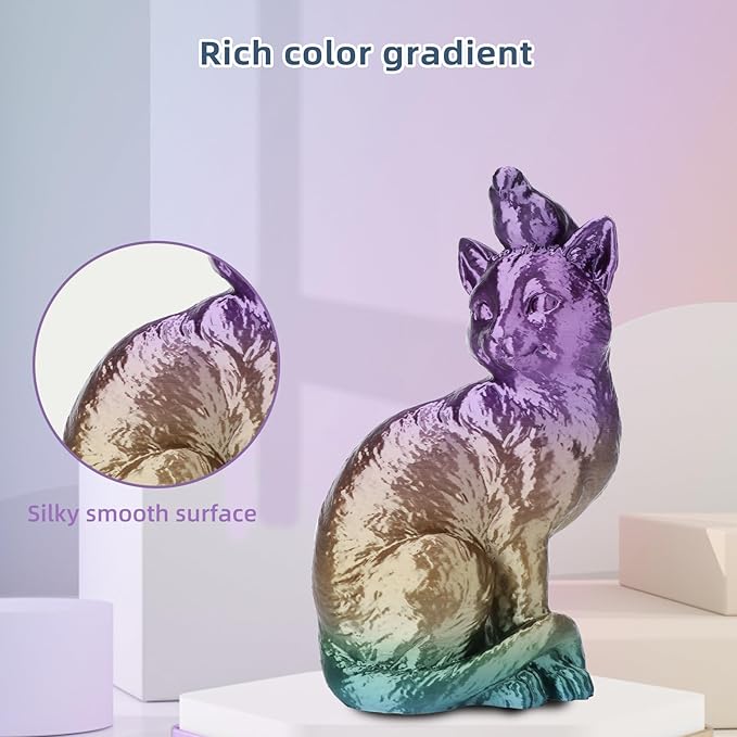 Silk PLA 3D Printer Filament 1.75mm Silk Shiny Fast Gradient Color Change - Image 7