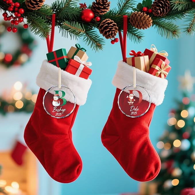 Name Ornaments for Christmas Tree, Personalized Christmas Ornaments 2025 - Image 4
