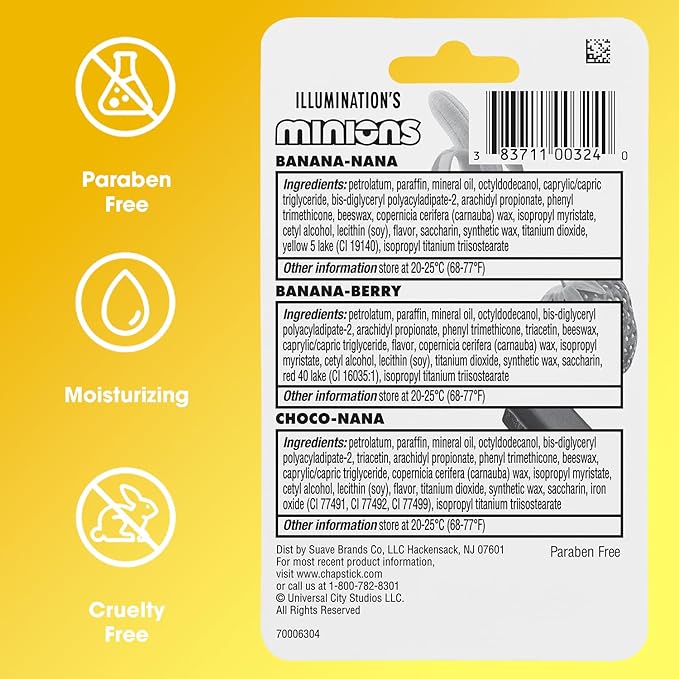 ChapStick Lip Balm, Minions Banana Variety Packs, Party Favors - Image 9