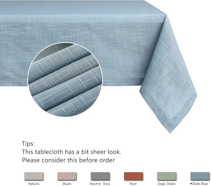 maxmill Lux Faux Linen Tablecloth - Image 5