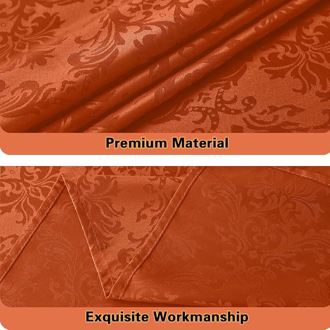 Jacquard Tablecloth Rectangle 60 x 120 Inch, Spill Proof Wrinkle Free Damask - Image 4