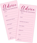 25 Wedding Advice Cards for Bridal Shower Games, 4X9 Inch Minimalist Guest by heiyihe