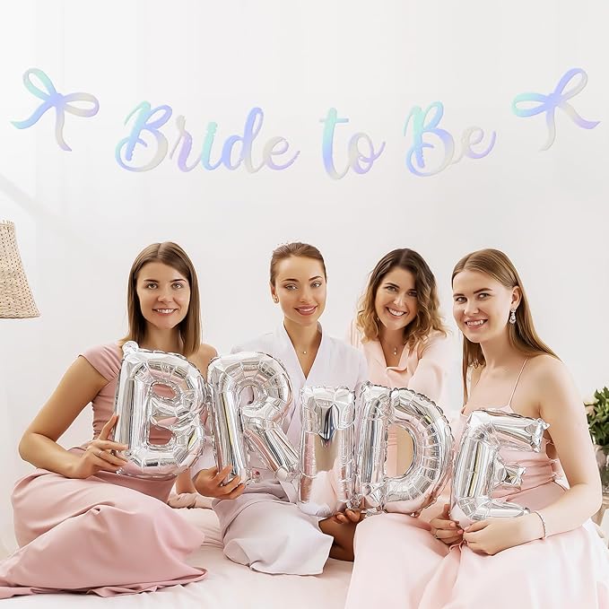 Bride to Be Banner, Iridescent Bride to Be - Image 7