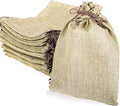 LYSXP 50PCS Burlap Bags with Drawstring，7x9 Inch Cream color Drawstring Gift by Organzabags