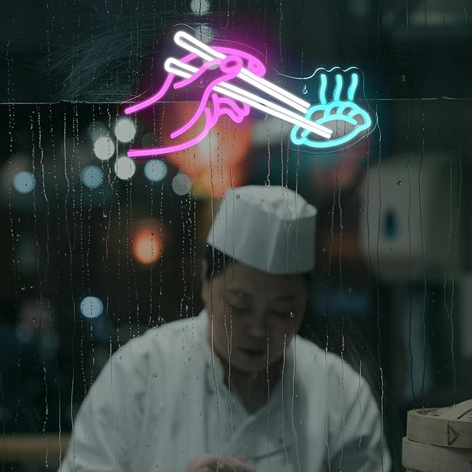 Dumplings Neon Sign Chinese Restaurant Led Neon Lights - Image 3