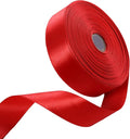 1 Inch Red Satin Ribbon 50 Yards Solid Fabric Ribbons by Celadora