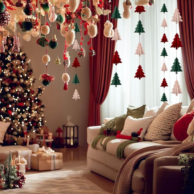 Red White Green Christmas Decorations - Image 6
