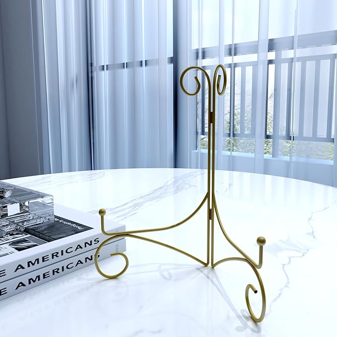 Plate Stand for Display with Hinged Folding Design, 6 Inch Picture Stands for - Image 8