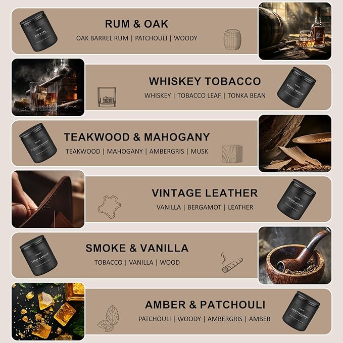 Scented Candles Set | Gifts for Men - Image 2
