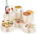 6 Pcs Buffet Risers, Food Risers by Flenpptly