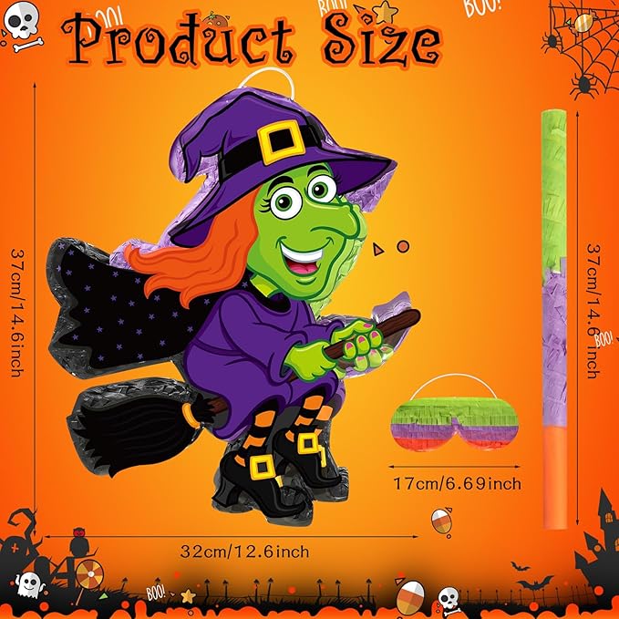 Aoriher Halloween Witch Piñata Halloween Decoration Piñata - Image 2