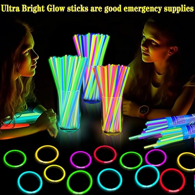 TURNMEON 500 Pack Ultra Bright Halloween Glow Sticks Bulk Party Pack Halloween - Image 6