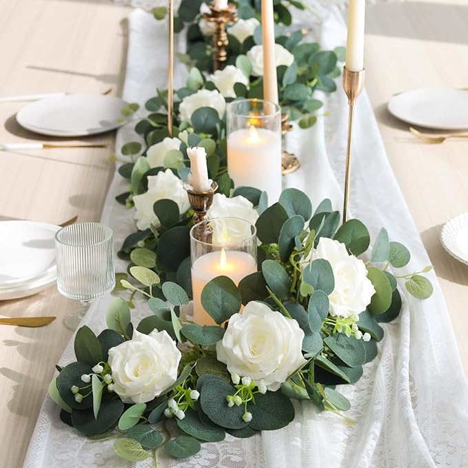 MACTING 2 Pack 13.2FT Flower Garland - Image 3