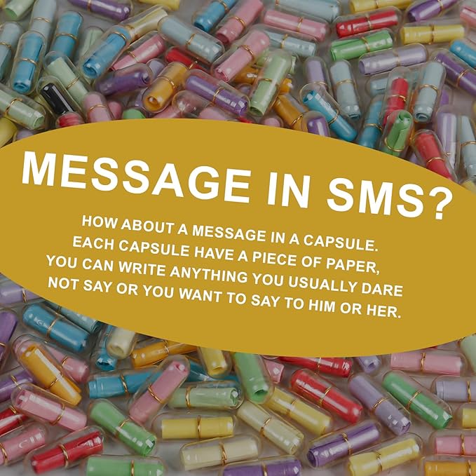 Capsule Letters Message in Glass Bottle，Message Pills Love Letter Gift - Image 8