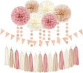 Pink Champagne-Peach Rose-Gold Boho Party Decorations by OURUOLA