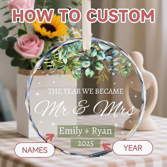 First Christmas Married Ornament 2025 - Image 4