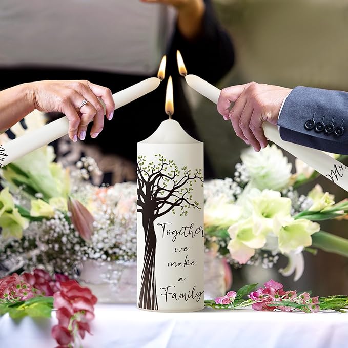 Frienda Unity Candles for Wedding Ceremony Set Wedding Unity Taper Candles - Image 5